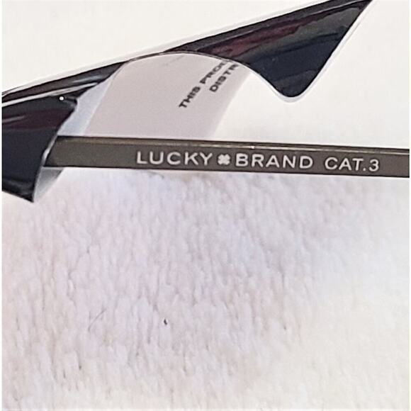 New! Lucky Brand Women's Designer Aviator Frame UV protection Sunglasses - Picture 5 of 6